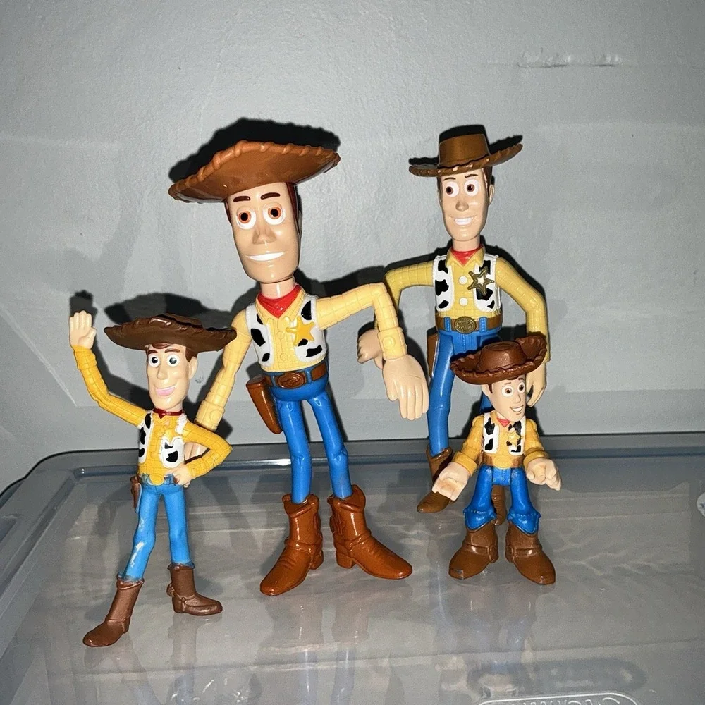 Lot Of 4 Toy Story Woody Sheriff Figure Disney Pixar Imaginext McDonalds‎ Toy